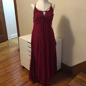 Free people red maxi dress